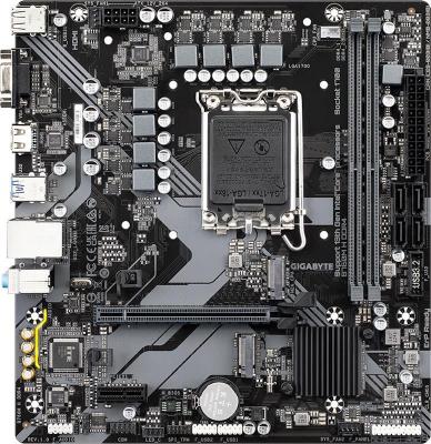 Материнская плата GigaByte B760M H DDR4 Socket 1700 B760 2xDDR4 1xPCI-E 16x 1xPCI-E 1x 4xSATA III mATX Retail