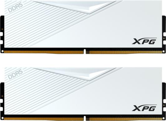 Оперативная память для компьютера 64Gb (2x32Gb) PC5-51200 6400MHz DDR5 DIMM CL32 ADATA XPG Lancer AX5U6400C3232G-DCLAWH