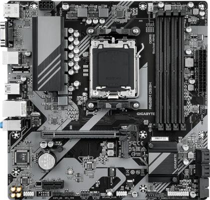 A620M DS3H, Socket AM5, AMD A620, 4xDDR5-5200, D-SUB+HDMI+DP, 1xPCI-Ex16, 1xPCI-Ex1, 4xSATA3(RAID 0/1/10), 1xM.2, 8 Ch Audio, GLan, (4+4)xUSB2.0, (2+2)xUSB3.2, 1xPS/2, mATX, RTL {10}