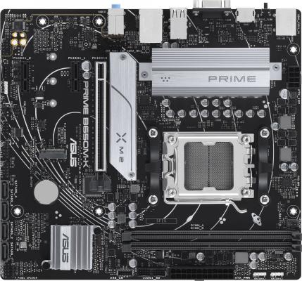 Материнская плата ASUS PRIME B650M-K с процессором AMD AMD B650 2xDDR5 1xPCI-E 16x 3xPCI 2xPCI-E 1x 4xSATA III mATX Retail PRIME B650M-K