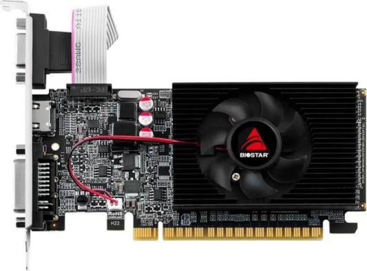 Видеокарта Biostar PCI-E GeForce GT610 NVIDIA GeForce GT 610 2Gb 64bit DDR3 700/1333 DVIx1 HDMIx1 CRTx1 HDCP Ret low profile