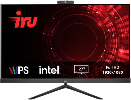 Моноблок 27" iRu Office 27IH5P 1920 x 1080 Intel Core i3-10105 8Gb SSD 256 Gb Intel UHD Graphics 630 DOS черный 1865933 1865933