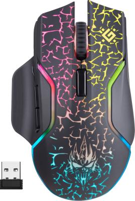Мышь беспроводная Defender Oneshot GM-067 чёрный USB + радиоканал 52067