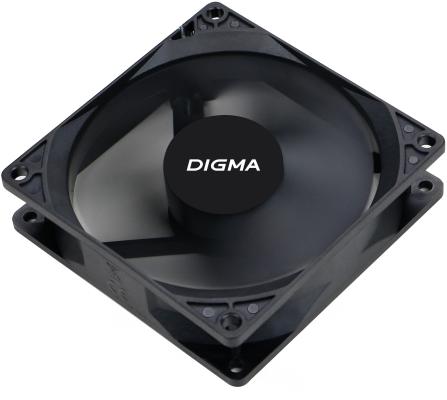 Вентилятор для корпуса Digma DFAN-90 90x90x25mm 3-pin 4-pin (Molex)23dB 82gr Ret
