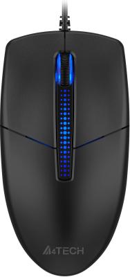 Мышь A4Tech N-530 черный оптическая (1200dpi) USB (2but)
