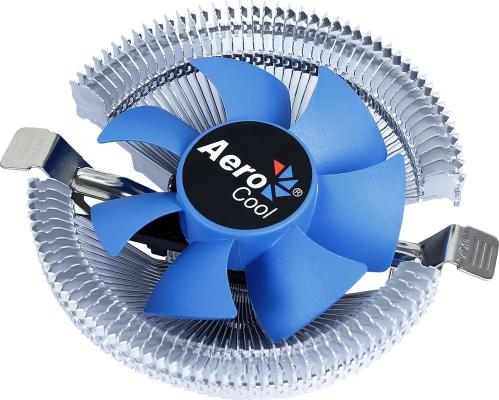 Вентилятор для процессора Aerocool Verkho i 90W(4пин, 775/1155, 12.2-29.7дБ, 1200-2500об/мин, Al PWM/ Clip)