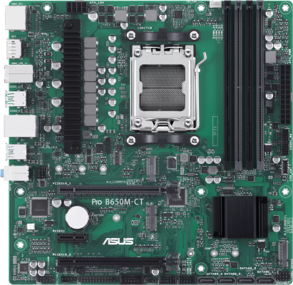 Материнская плата ASUS PRO B650M-CT-CSM Socket AM5 AMD B650 4xDDR5 2xPCI-E 16x 1xPCI-E 1x 4xSATA III mATX Retail 90MB1EC0-M0EAYC