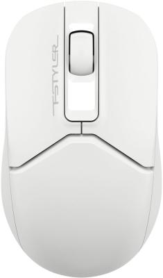 Мышь A4Tech Fstyler FB12S белый оптическая (1200dpi) silent беспроводная BT/Radio USB (2but)