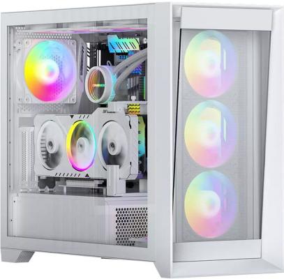 &quot;Lagrange&quot; ATX, White, FANS: 120mm ARGB: 3 Top + 1 Rear + HUB. Drive bay int: 3x3,5&quot; + 3x2,5&quot;. 2xUSB3.0+1xUSB-C, Audio I/O, Up to 14x120mm Fans, GPU up to 425mm, PSU max 270mm, CPU cooler up to 190mm, SPCC 1,0mm metal, 4mm TG side panel, dielectric legs.