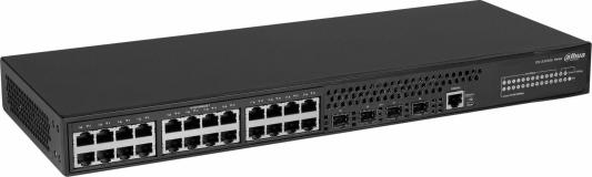 DAHUA 28-портовый управляемый коммутатор, уровень L3Порты: 24 RJ45 10/100/1000Мбит/с, 4 SFP+ 1000/10000Мбит/с(uplink); питание: 100~240В(AC); грозозащита: до 6кВ