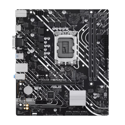 Материнская плата ASUS PRIME H610M-D Socket 1700 H610 2xDDR5 1xPCI-E 16x 1xPCI-E 1x 4xSATA III mATX Retail PRIME H610M-D