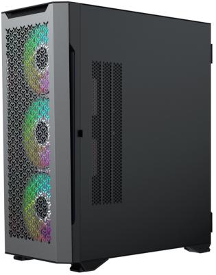 ACD Fort 279G ATX, Black, USB2.0*2+USB 3.0+HD audio, RGB FAN:4*14cm, up to 9 pcs 3,5&quot; HDD, TG cover, SPCC 0,9 mm