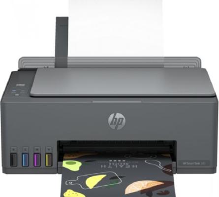 МФУ струйное HP SMART TANK 581 (A4, принтер/сканер/копир, 1200x1200dpi, 22чб/16цв. ppm, СНПЧ, Wi-Fi, USB) 4A8D4A