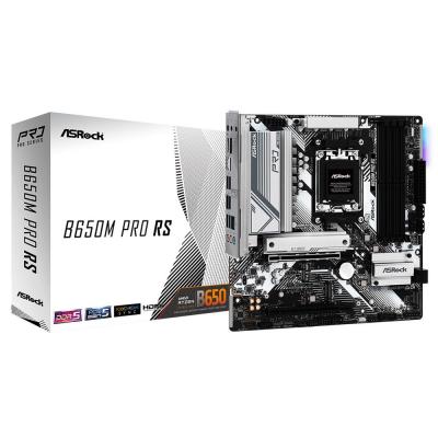 Материнская плата ASRock B650M Pro RS Socket AM5 AMD B650 4xDDR5 1xPCI-E 16x 11xPCI-E 1x 4xSATA III mATX Retail B650M PRO RS