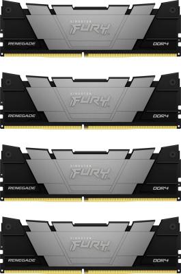 Оперативная память для компьютера 64Gb (4x16Gb) PC4-28800 3600MHz DDR4 DIMM CL16 Kingston Fury Renegade KF436C16RB12K4/64