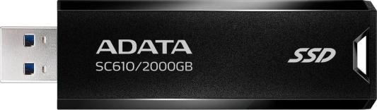 Внешний жесткий диск SSD 2.5" 2TB USB 3.2 ADATA SC610 SC610-2000G-CBK/RD черный/красный