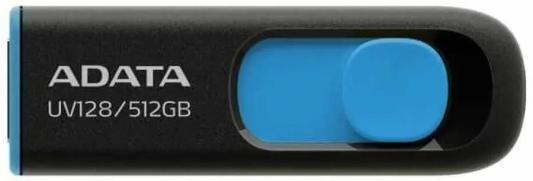 Флешка 512GB ADATA 3.2 Gen1 AUV128-512G-RBE Black/Blue