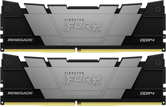 Оперативная память для компьютера 64Gb (2x32Gb) PC4-25600 3200MHz DDR4 DIMM CL16 Kingston Fury Renegade KF432C16RB2K2/64