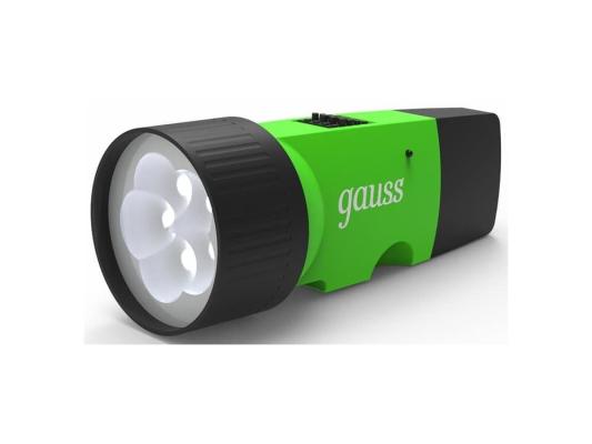 Фонарь ручной Gauss GFL103 черный 1Вт лам.:светодиод. (GF103)