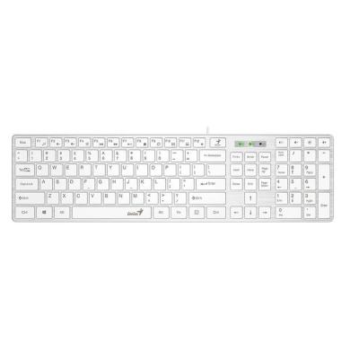 Клавиатура проводная Genius SlimStar 126 USB белый