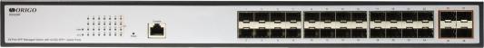 Managed L3 Switch 24x1000Base-X SFP, 4x10GBase-X SFP+, RJ45 Console, 19" w/brackets