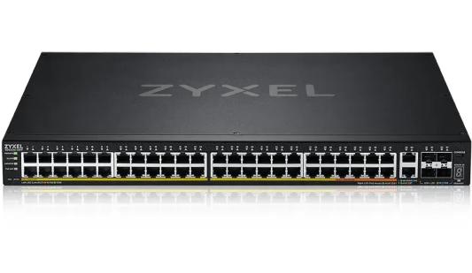 Коммутатор Zyxel NebulaFlex Pro XGS2220-54FP-EU0101F (L3) 48x1Гбит/с 2x10Гбит/с 4SFP+ 40PoE+ 10PoE++ 960W управляемый