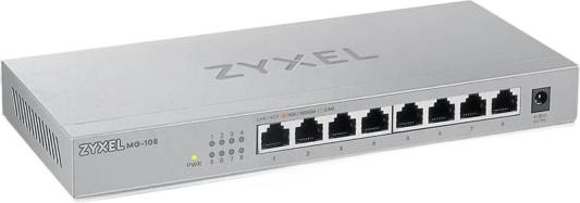 Коммутатор Zyxel XMG-108-ZZ0101F 8x2.5Гбит/с 1SFP+ неуправляемый