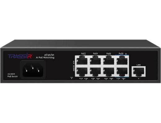Коммутатор Trassir TR-NS1109-120-8PoE неуправляемый