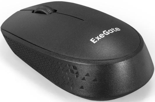 Exegate EX295309RUS Беспроводная мышь ExeGate Professional Standard SR-9038 (радиоканал 2,4 ГГц, USB, оптическая, 1200dpi, 3 кнопки и колесо прокрутки, черная, Color Box)