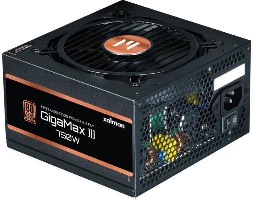 Блок питания ATX 750 Вт Zalman ZM750-GV3, 750W, ATX12V v3.0, Gen 5.0, APFC, 12cm Fan, 80+ Bronze, Retail
