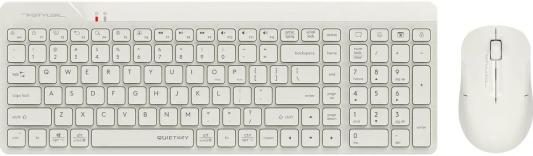 Клавиатура + мышь A4Tech Fstyler FG2300 Air клав:бежевый мышь:бежевый USB беспроводная slim (FG2300 AIR BEIGE)