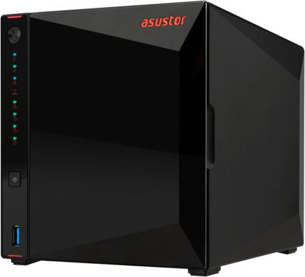 ASUSTOR AS5404T 2-Bay NAS/Media player/Intel Celeron N5105 2.0GHz up to 2.9GHz, 4GB SO-DIMM DDR4, noHDD(HDD,SSD),/2x 2,5Gb (LAN)/3xUSB3.2,HDMI; 90IX01R1-BW3S40