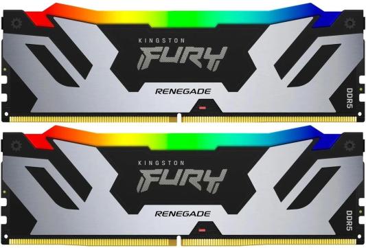 Модуль памяти DDR 5 DIMM 32Gb PC54400, 6800Mhz, Kingston FURY Renegade RGB XMP CL36 (Kit of 2) (KF568C36RSAK2-32) (retail)