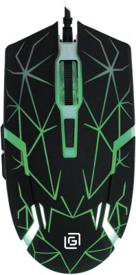Мышь Oklick 701G, игровая, оптическая, проводная, USB, черный [1884623]