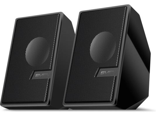Колонки Sven 340, 2.0, черный, 2x3 Вт, питание USB, Bluetooth