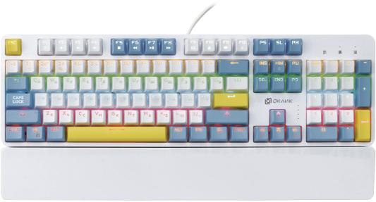 Клавиатура проводная Oklick K951X USB белый 1901079