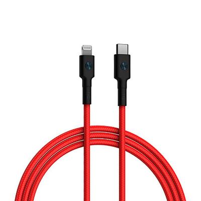Кабель USB-C - Lightning 1.5м ZMI AL875 в оплетке красный