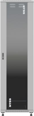 Шкаф серверный NTSS Премиум (NTSS-R42U6080GS) напольный 42U 600x800мм пер.дв.стекл металл 900кг серый IP20 сталь