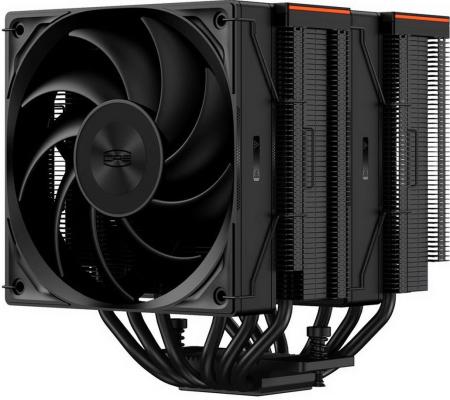 Кулер для процессора/ CPU Cooler PCCooler RZ620 BK (260W, 4-pin PWM, 157.5mm, Al/Cu, 6x6mm, 2x120mm, 86.73CFM, 32dBA, 2000RPM, S: 1851/1700/1200/115X, AM5/AM4, black)
