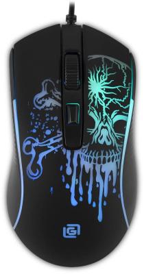 Мышь проводная Oklick 702G черный оптическая игровая USB 1902907