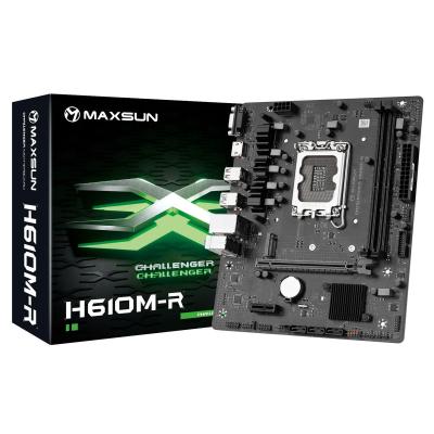 MS-Challenger H610M-R LGA1700 H610 2*DDR4 1*PCIEx16/  1*PCIEx1/ 1*M.2 Front2*USB3.2 Gen1/  2*USB2.0 Rear4*USB2.0/ 2*USB3.2 Gen1 3*SATA3 1G VGA+HDMI M-ATX RTL
