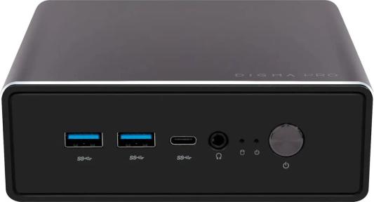 Неттоп Digma Pro Minimax U1 Intel Core i5-1235U (2P+8E/12T) Iris Xe Graphics 8Gb DDR4 SSD512Gb GbitEth Wi-Fi 6 Windows 11 Pro черный