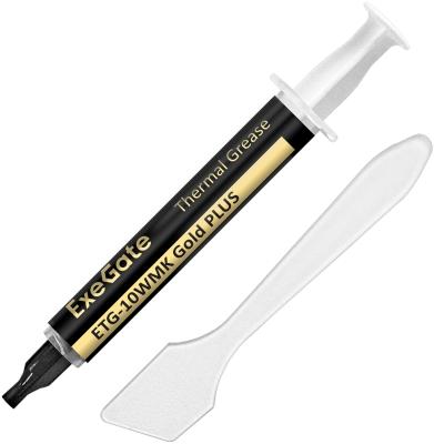 Термопаста ExeGate ETG-10WMK Gold PLUS (10,4 Вт/(м•К), 2г, шприц с лопаткой)