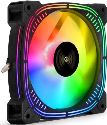 Вентилятор для корпуса Exegate 12В DC с подсветкой EX12025H6PSU-PWM.ARGB (120x120x25 мм, Hydraulic bearing (гидродинамический), 6pin, 1200RPM, ARGB подсветка, 33dBA)