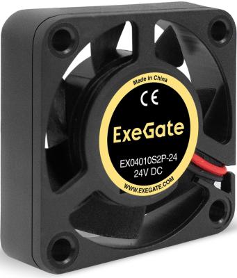 Вентилятор для корпуса ExeGate 24В DC EX04010S2P-24 (40x40x10 мм, Sleeve bearing (подшипник скольжения), 2pin, 7500RPM, 35.5dBA)