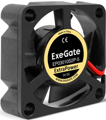 Вентилятор для корпуса ExeGate 5В DC ExtraPower EP03010S2P-5 (30x30x10 мм, Sleeve bearing (подшипник скольжения), 2pin, 12000RPM, 33dBA)