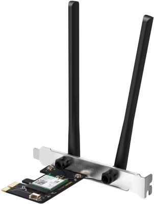 Сетевой адаптер Wi-Fi + Bluetooth Mercusys MA80XE AX3000 PCI Express (ант.внеш.несъем.) 2ант.