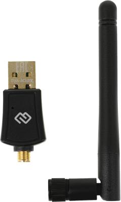 Сетевой адаптер Wi-Fi Digma DWA-AC600E AC600 USB 2.0 (ант.внеш.съем) 1ант. (упак.:1шт)