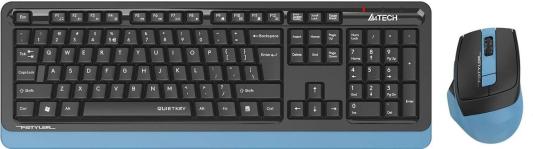 Клавиатура + мышь A4Tech Fstyler FGS1035Q клав:черный/синий мышь:черный/синий USB беспроводная Multimedia (FGS1035Q NAVY BLUE)