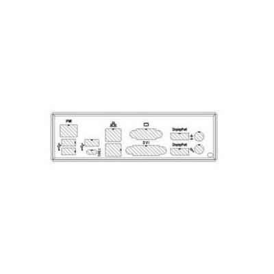 Заглушка SuperMicro MCP-260-00126-0N Standard I/O Shield for X11SCZ with EMI Gasket RoHS